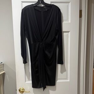 Maje Black LongSleeve Dress